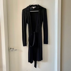 Diane Von Furstenberg DVF New Jeanne Two Wrap Dress Black Size 0